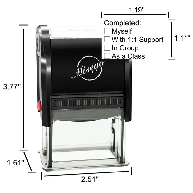 Miseyo Completed - Self Inking Teacher Stamp - Black Ink - Image 2
